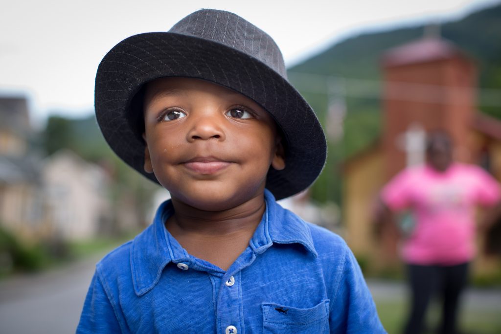 Jakari Tinsley, age 2, lives in Lynch, Kentucky. His favorite word is "No." Photo by Nancy Andrews
