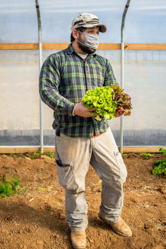 Salvador Moreno Jr. grew up around farming and now is integral to the  success of the family business. Photo: Aaron Dahlstrom/100 Days in Appalachia