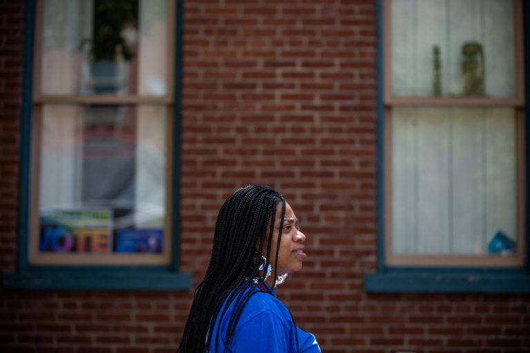 Jala Rucker is a community health worker in Pittsburgh, Pennsylvania, working with patients in her northside neighborhood of Manchester through Project Destiny. Photo: David Smith/100 Days in Appalachia