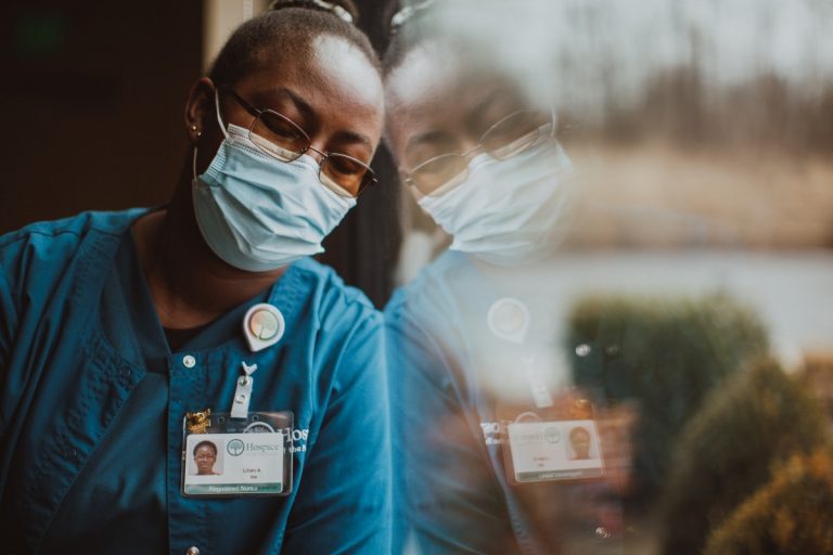 Lillian Amanaka has worked at Hospice of the Panhandle in Kearneysville, West Virginia, for two years and currently works in the access department. Photo: Molly Humphreys/Healthcare is Human