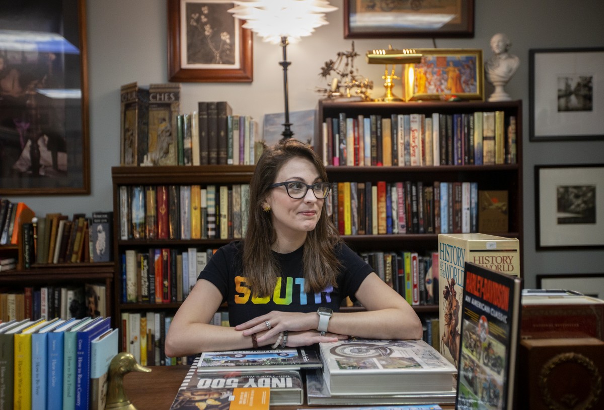 Kendra Winchester is the founder of the Bookstagram account @readappalachia. Photo: Gavin McIntyre/100 Days in Appalachia