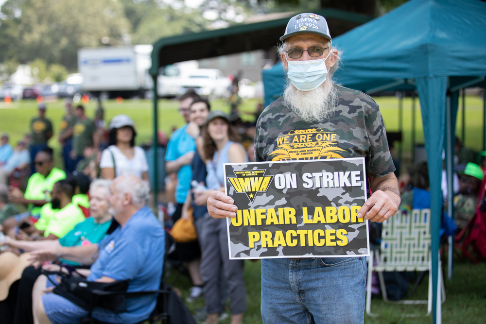 The union rejected a contract on April 1, 2021, that would have restored their current salaries to 2016 levels, but union leaders say they were also promised the back pay for five years of work at a reduced rate. Photo: Quez Shipman/100 Days in Appalachia