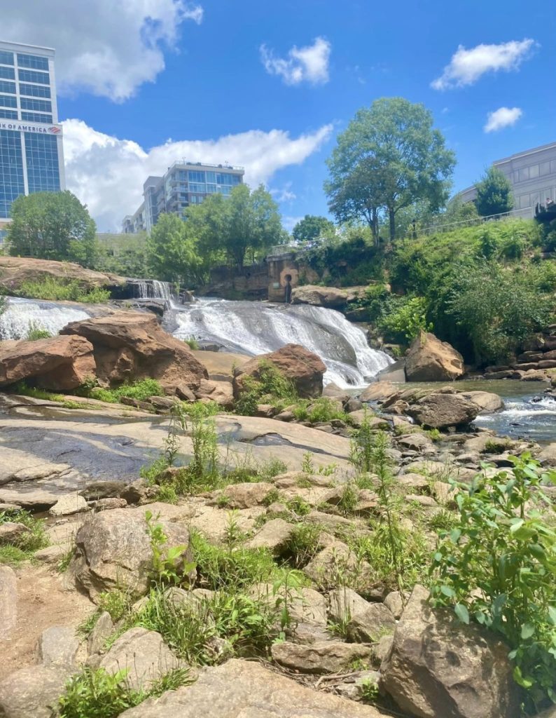 Falls Park on the Reedy offers scenic views in the middle of downtown Greenville. Photo: Colleen Kelly/100 Days in Appalachia